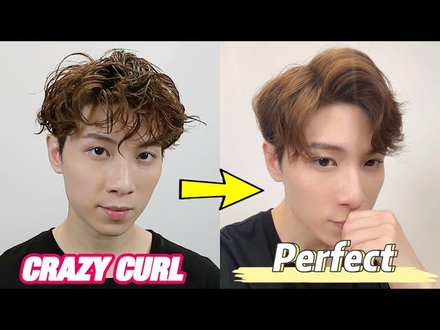 I convinced my man to get a Korean Hair Perm *omg the results! 😱* - YouTube